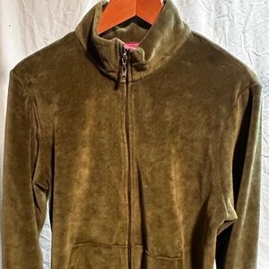Women's Green Velvet Jacket (Petite XL)